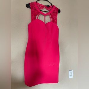 Hot pink Guess dress (very fitting)